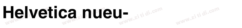 Helvetica nueu字体转换
